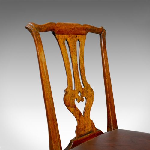 fig 4. Georgian Antique Chair, English, Mahogany, Mid Eighteenth Century