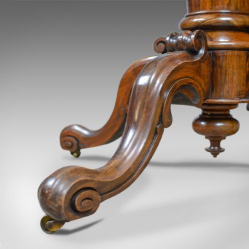 fig 3. Regency, Antique Loo Table, Rosewood, Ovular, Tilt-Top, Breakfast, Dining c1830