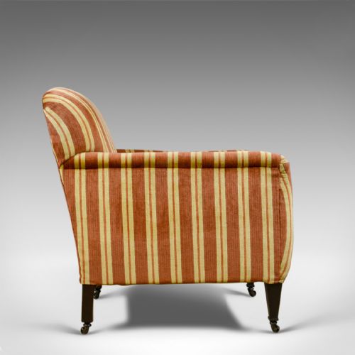 fig 3. Antique Armchair, English, Edwardian Club Chair, Early 20th Century, Circa 1910