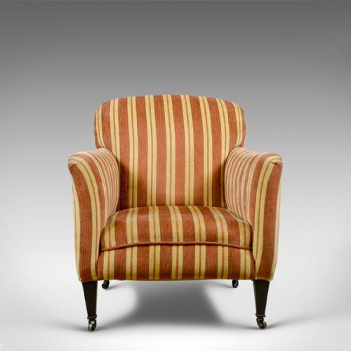 fig 4. Antique Armchair, English, Edwardian Club Chair, Early 20th Century, Circa 1910