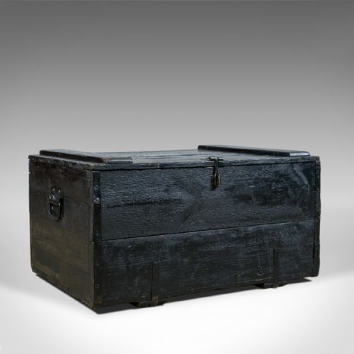 Antique Steamer Trunk, Wildman, British Vice-consulate, Chile, Ships Chest C1919