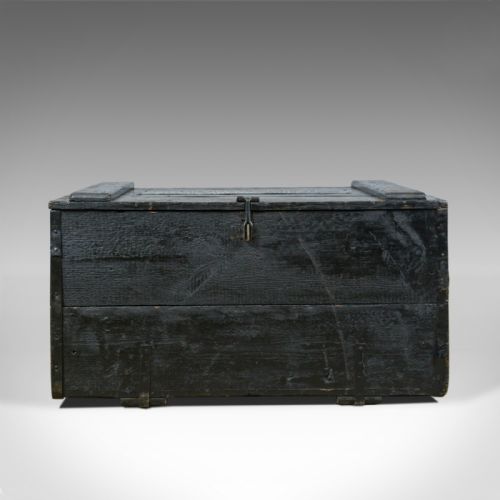 fig 1. Antique Steamer Trunk, Wildman, British Vice-Consulate, Chile, Ships Chest c1919