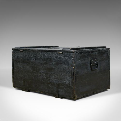 fig 3. Antique Steamer Trunk, Wildman, British Vice-Consulate, Chile, Ships Chest c1919