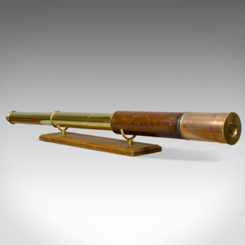 fig 1. Antique Telescope, Two Draw, Refractor, Stampa and Son, London, Circa 1810