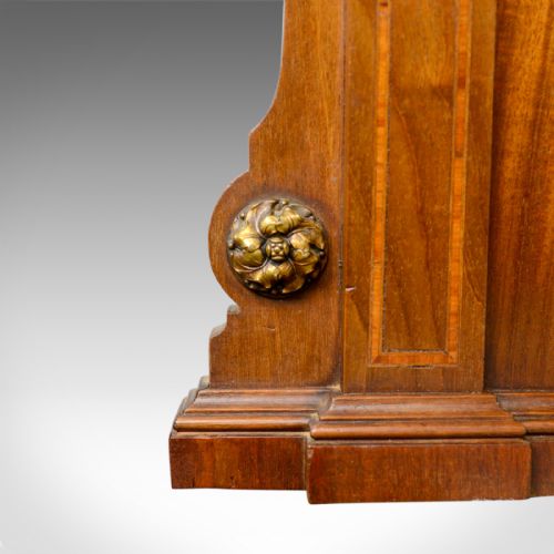 fig 3. Antique Overmantel Mirror, French, Empire Revival, Wall, Walnut, Ormolu, c.1900