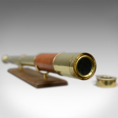 fig 3. Antique Telescope, 3 Draw Refractor, Terrestrial, Astronomical, English c.1820