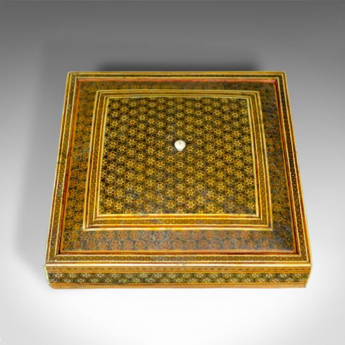 Antique Sadeli Ware Box, Anglo-indian, Jewellery, Late 19th Century