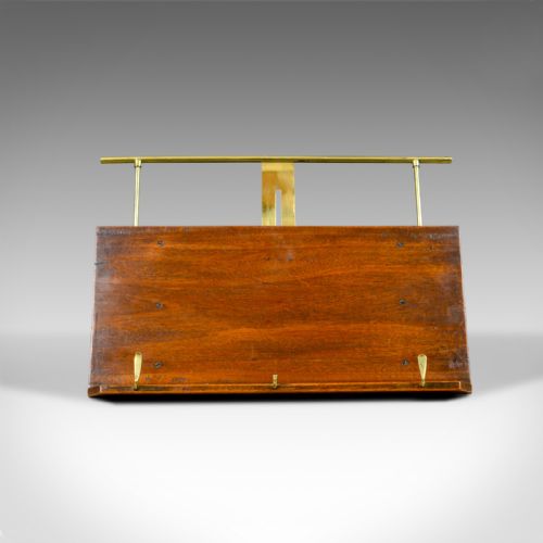 fig 1. Antique Table or Piano Top Music Stand, Mahogany, Lectern, Book Rest, Circa 1880