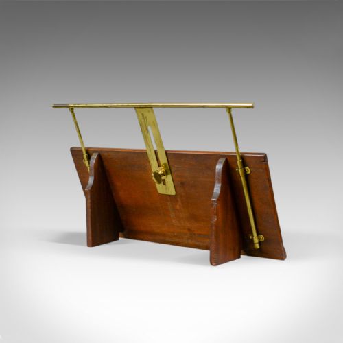 fig 3. Antique Table or Piano Top Music Stand, Mahogany, Lectern, Book Rest, Circa 1880