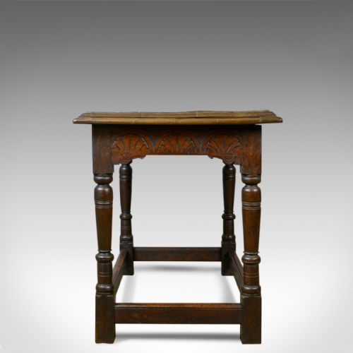 fig 3. Antique Oak Console Table, English, Jacobean Revival, Refectory, C18th and Later