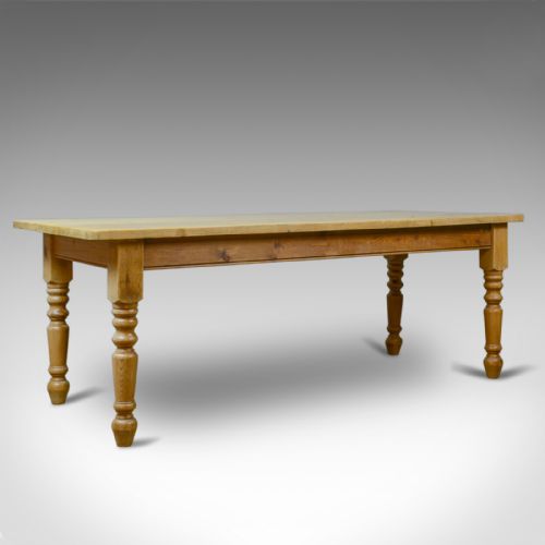 Antique Dining Table, English, Victorian, Pine, Seating 8-10, Country, C1900