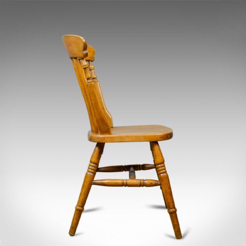 fig 2. Set of Four, Antique, Dining Chairs, Lath Back, Windsor, Station Early C20th