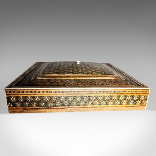 fig 1. Antique Sadeli Ware Box, Anglo-Indian, Jewellery, Late 19th Century
