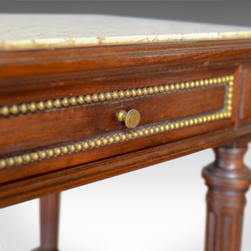 fig 2. Antique French Bedside Table, Louis XVI Taste, Constantin Potheau Circa 1910