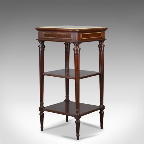 fig 3. Antique French Bedside Table, Louis XVI Taste, Constantin Potheau Circa 1910