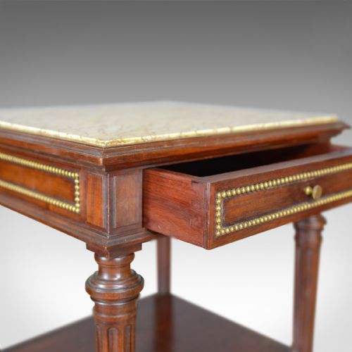 fig 5. Antique French Bedside Table, Louis XVI Taste, Constantin Potheau Circa 1910