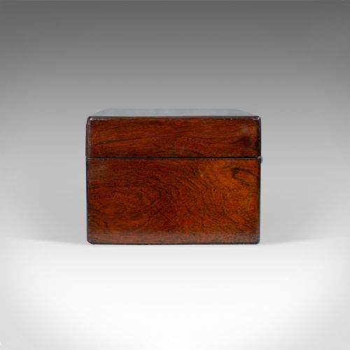 fig 2. Antique Vanity Box, English, Victorian, Travelling Case, Rosewood, Circa 1850