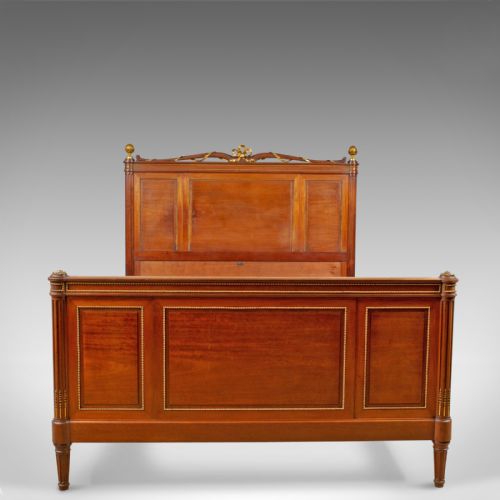 fig 1. Antique Bed Frame, French, Bedstead, Louis XVI Taste, Constantin Potheau c.1910