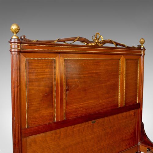 fig 3. Antique Bed Frame, French, Bedstead, Louis XVI Taste, Constantin Potheau c.1910