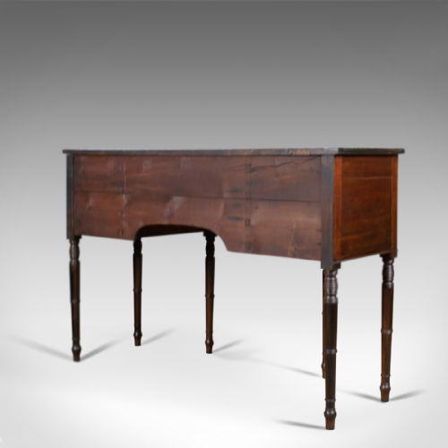 fig 3. Antique Secretaire, Bow-Fronted Sideboard, Georgian, Mahogany, Circa 1790