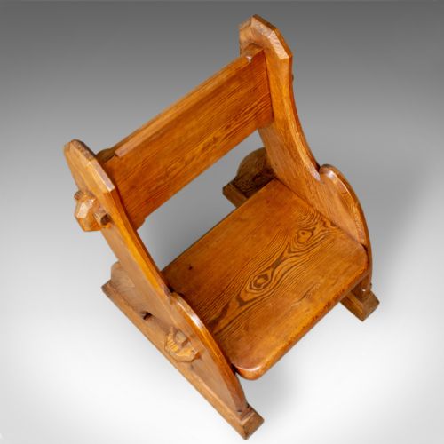 fig 4. Antique Glastonbury Chair, Tudor Revival, Ecclesiastical, Gothic, Circa 1850