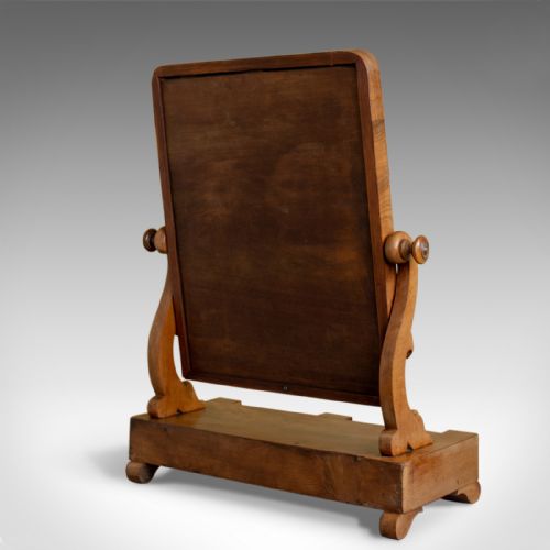 fig 3. Antique Dressing Table Mirror, Victorian, Mahogany, Adjustable, Swing Circa 1870