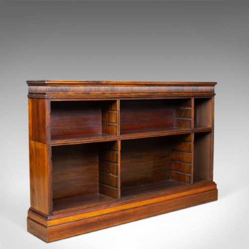 Antique Open Bookcase, Regency and Later, Bookshelves, Rosewood, Circa 1830
