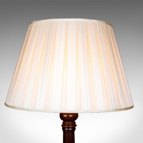 fig 1. Antique Standard Lamp, English, Edwardian, William IV Bedpost Light, c.1910