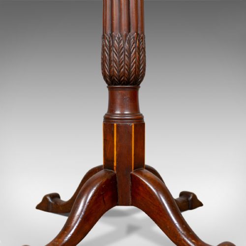 fig 2. Antique Standard Lamp, English, Edwardian, William IV Bedpost Light, c.1910