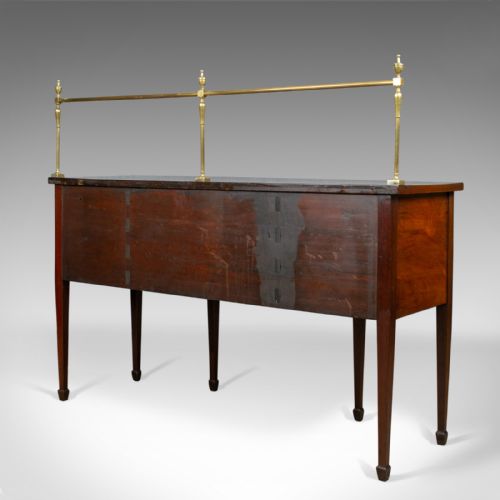 fig 5. Antique Sideboard, English, Regency, Server, Mahogany, 19th Century, Circa 1830