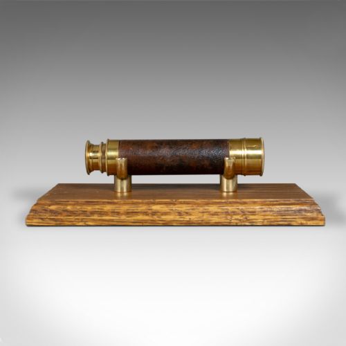 fig 2. Antique Pocket Telescope, Three Draw, Refractor, English, Victorian, Circa 1890
