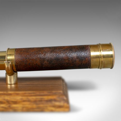 fig 4. Antique Pocket Telescope, Three Draw, Refractor, English, Victorian, Circa 1890