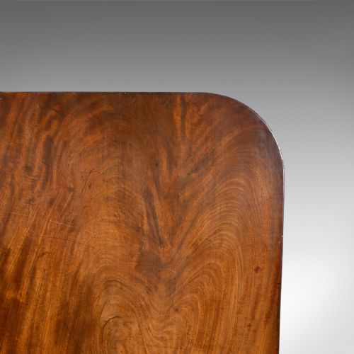 fig 4. Antique Breakfast Table, English, Regency, Flame Mahogany, Tilt-Top, Circa 1830
