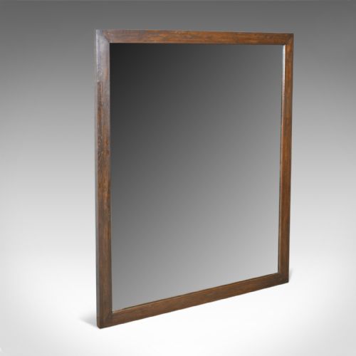 fig 1. Large Antique Mirror, English, Victorian, Oak, James Ryan, London, Circa 1870
