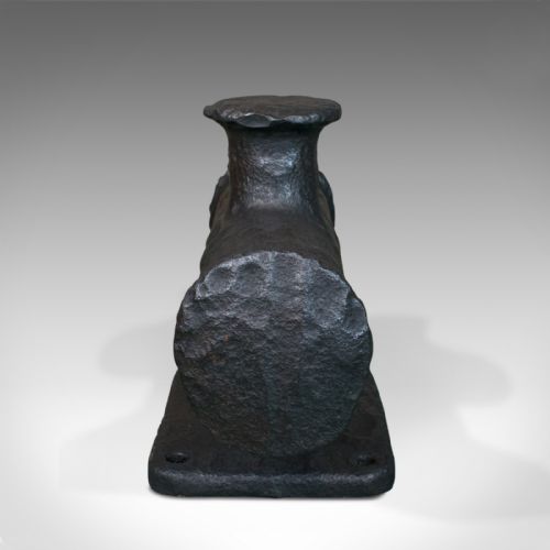 fig 2. Antique Ships Mooring Bitt, Maritime Bollard, Iron, Capstan, Victorian, c.1900