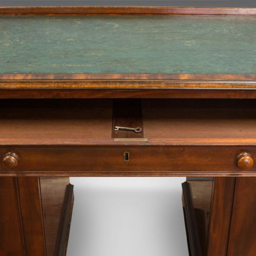 fig 6. Antique Architects Desk, Adjustable, Georgian, Mahogany, Draughtsman Circa 1810