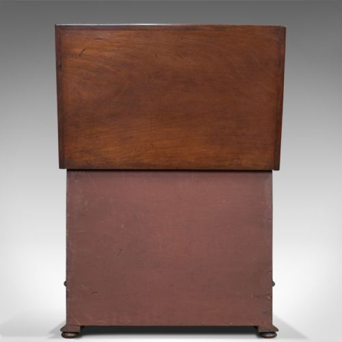 fig 3. Antique Officers Chest, Victorian, Storage Box, English, Flame Mahogany, C.1850