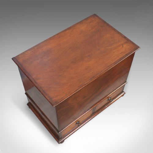 fig 5. Antique Officers Chest, Victorian, Storage Box, English, Flame Mahogany, C.1850