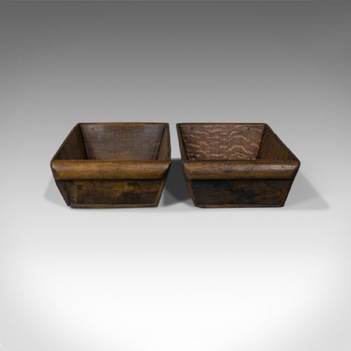 fig 1. Antique Pair of Victorian Merchant's Trays, English, Oak, Late C19th, Circa 1900