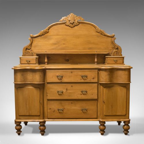 Large Antique Pine Sideboard, French, Late 19th Century, Buffet, Circa 1900