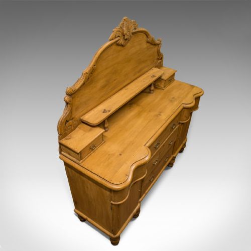 fig 5. Large Antique Pine Sideboard, French, Late 19th Century, Buffet, Circa 1900