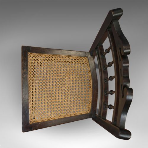 fig 1. Pair of Antique Chairs, Edwardian, Ebonised, Side, Early 20th Century, C.1910