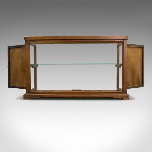 fig 2. Antique Display Cabinet, Shop Fitting, English, Victorian, Oak Circa 1900