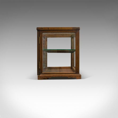 fig 3. Antique Display Cabinet, Shop Fitting, English, Victorian, Oak Circa 1900
