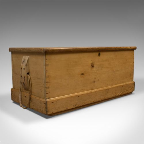 Antique Shipwrights Chest, Victorian Coffer, English, Mid 19th Century, 1850
