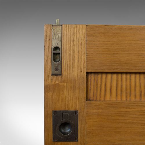 fig 1. Antique Shop Display Cabinet, English, Victorian, Ash, Fitting, Circa 1900