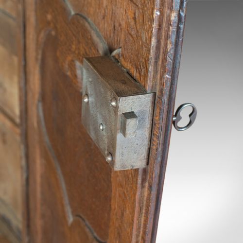 fig 4. Antique Continental Armoire, French, Oak, Wardrobe, Mid 19th Century, Circa 1850