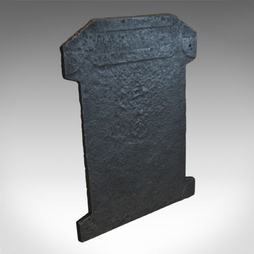 Very Large Antique Fire Back, Heavy, Cast Iron, Fire Plate, Fireplace, C.1700