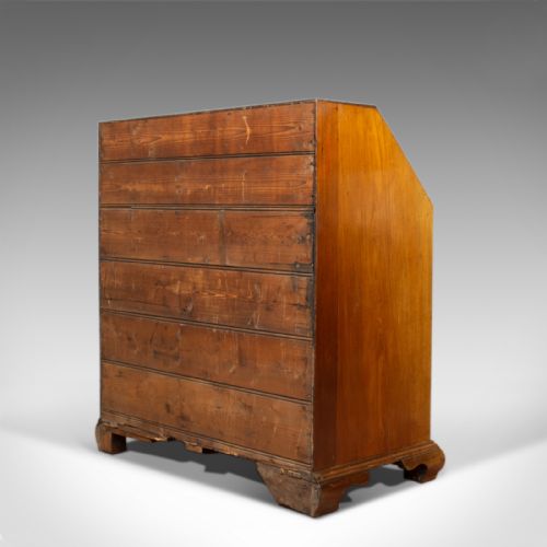 fig 5. Antique Bureau, Mahogany, English, Georgian, Circa 1780