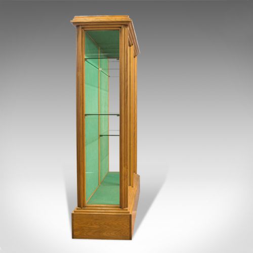 fig 2. Antique Shop Display Cabinet, English, Victorian Fitting, Ash, Fitting, c.1900
